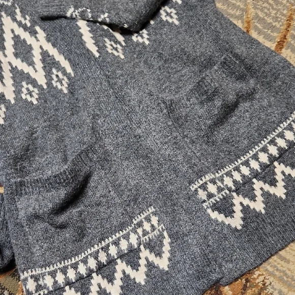 Lucky Brand Charcoal and Ivory Cardigan - Picture 5 of 9